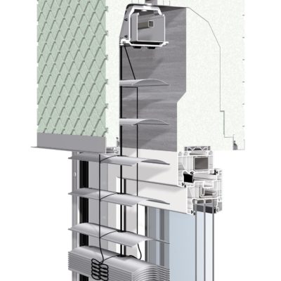 Aufsetz-Außenjalousie für den Neubau