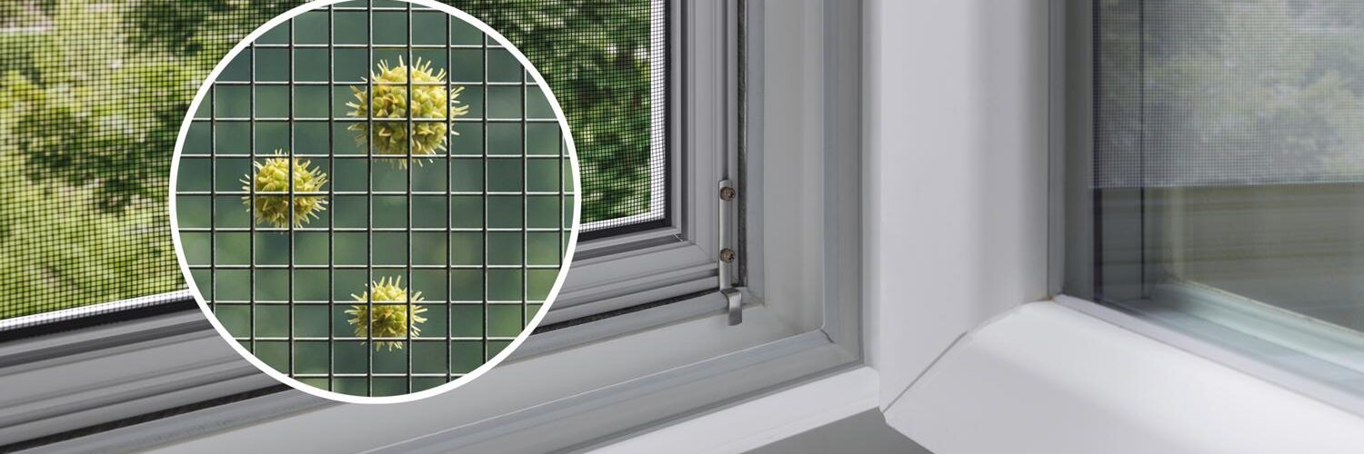 Insektenschutz Fenster ohne Bohren in modernem Wohnraum mit viel Tageslicht