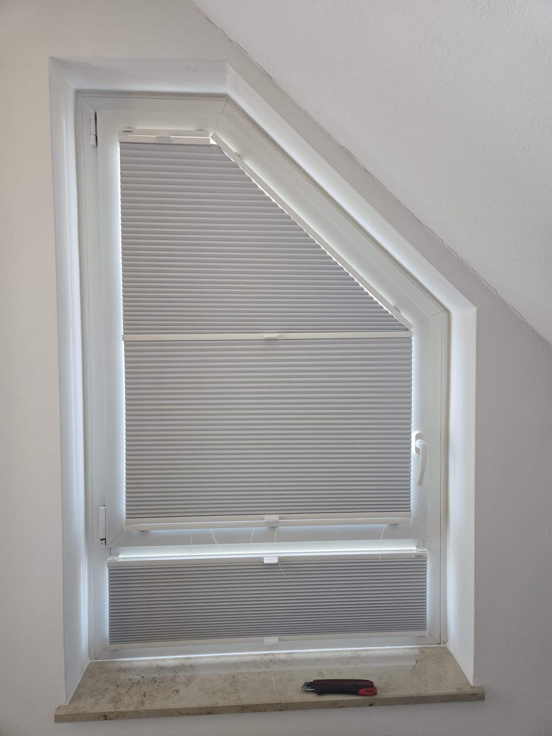 Schräg Plissee Röttenbach für Sonderformen und schräge Fenster